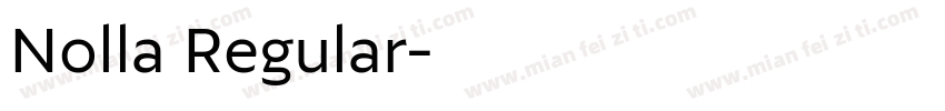 Nolla Regular字体转换